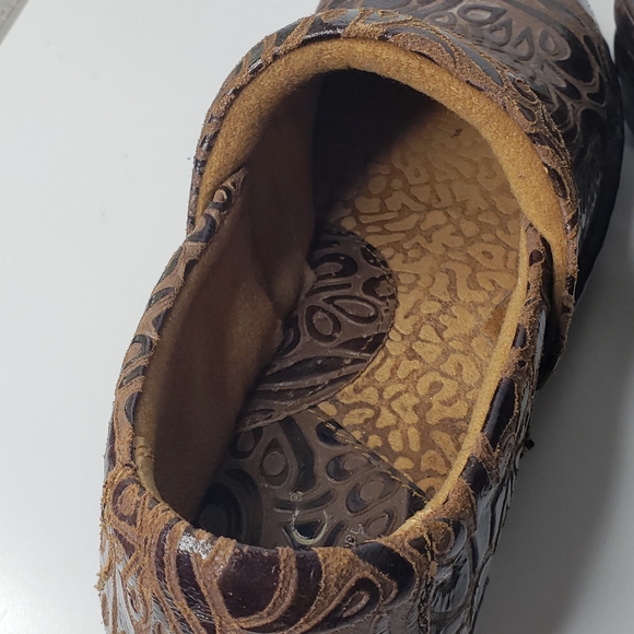 BOC Tooled Leather Paisley Farm Cottage Gorp Western Teacher Nurse Vet Size 9.5 - Picture 6 of 10